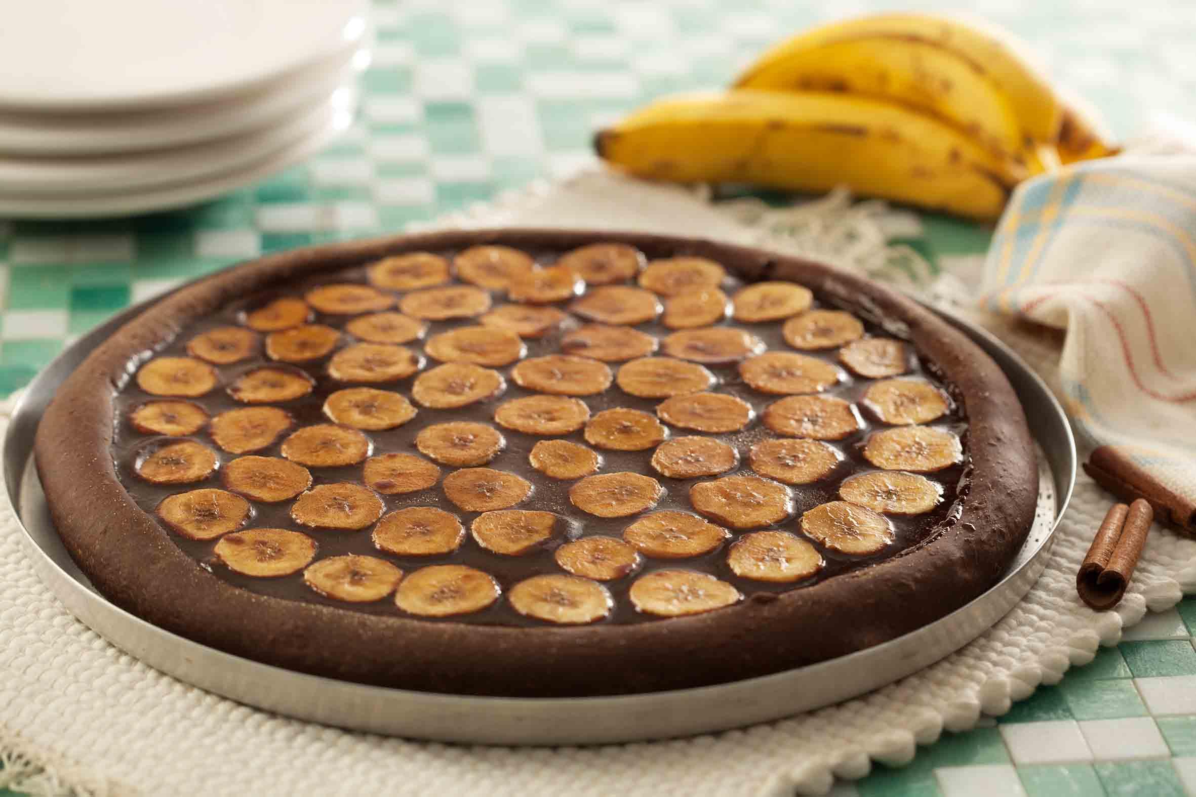 шоколадно банановая пицца рецепт фото 10